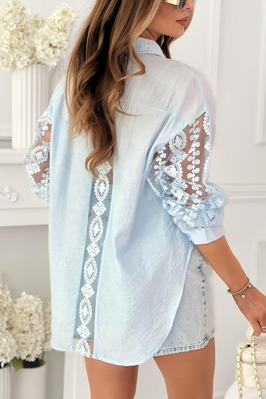 Lightweight Polyester Button up Shirt | Dassa Boutique